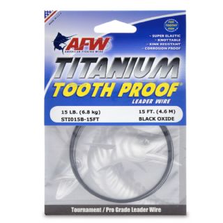 AFW Titanium Tooth Proof Single Strand Leader Wire - 